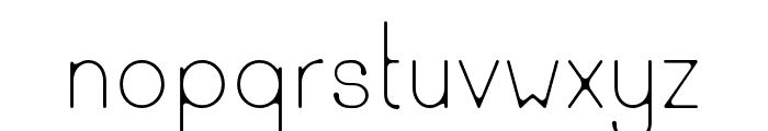 Ud-Thin Font LOWERCASE