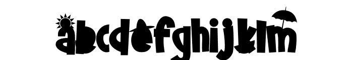 Udderly Hot CF Font LOWERCASE