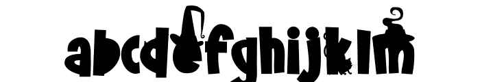 Udderly Scary CF Font LOWERCASE