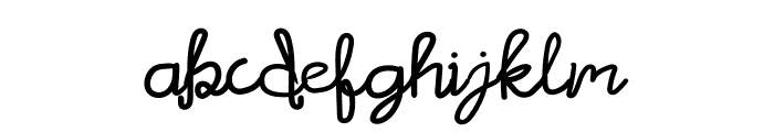 Ugly Script Font LOWERCASE