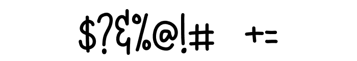 Ujiya Handwriting Regular Font OTHER CHARS