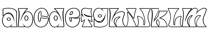 Ula Dawa Outline Font LOWERCASE