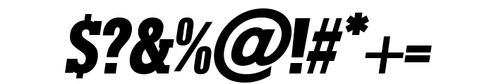 Umberland Slab Bold Italic Font OTHER CHARS