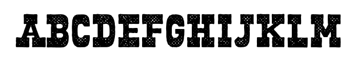 Unchained Halftone Font UPPERCASE
