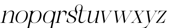 Unclare Italic Font LOWERCASE