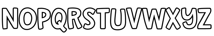 Uncle Grump Overlay Outline Font LOWERCASE