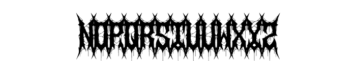 Undeath Font LOWERCASE