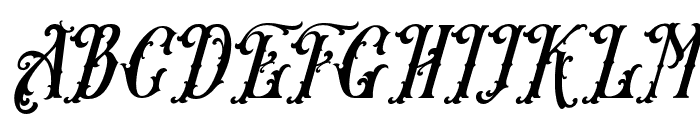 UnfairShares-RegularItalic Font UPPERCASE