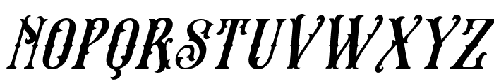 UnfairShares-RegularItalic Font LOWERCASE