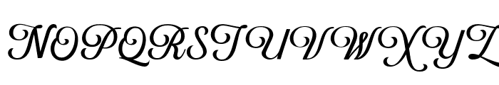 Unflash Variable Script ExtLt Font UPPERCASE