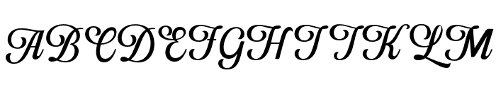 UnflashVariableScript-Regular Font UPPERCASE