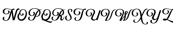 UnflashVariableScript-Regular Font UPPERCASE