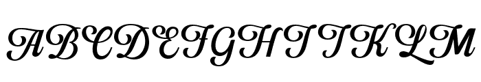 UnflashVariableScript-SemBd Font UPPERCASE