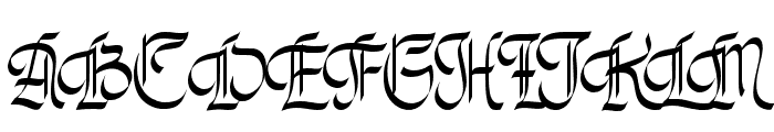 UnholyTrinity-Regular Font UPPERCASE