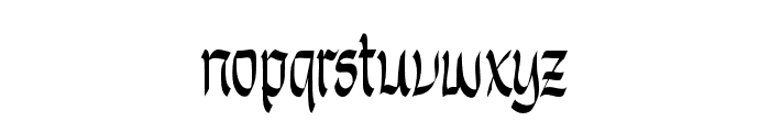 UnholyTrinity-Regular Font LOWERCASE