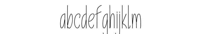 Unicorn Handwritten Font LOWERCASE