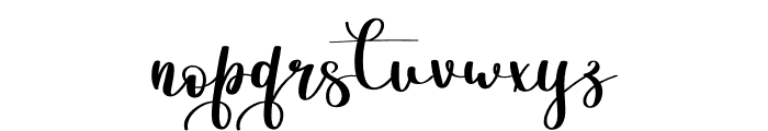 Unicorn Signature Font LOWERCASE