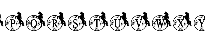 UnicornMonogram Font LOWERCASE