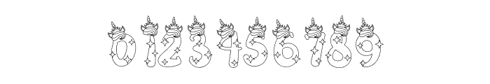 UnicorniaBOv3 Font OTHER CHARS