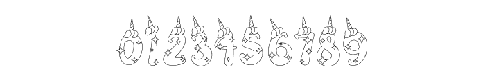 UnicorniaBOv4 Font OTHER CHARS