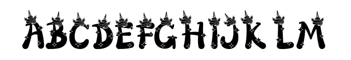 UnicorniaBv3 Font UPPERCASE