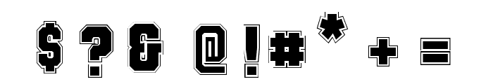 Union Varsity Font Regular Font OTHER CHARS