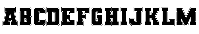 Union Varsity Font Regular Font LOWERCASE