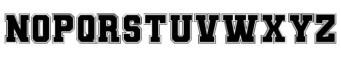 Union Varsity Font Regular Font LOWERCASE