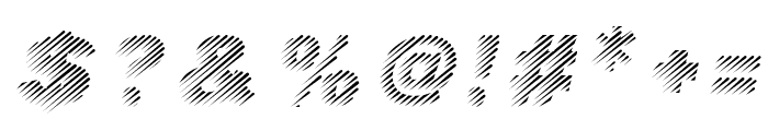 UniqueLine-Italic Font OTHER CHARS