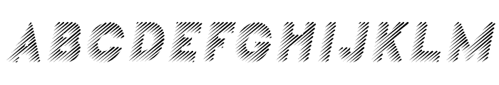 UniqueLine-Italic Font UPPERCASE