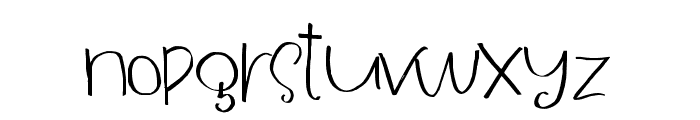 UniqueSwirly Font LOWERCASE