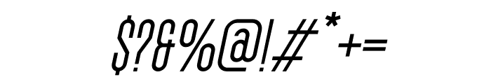 Uniser Italic Font OTHER CHARS