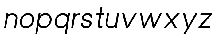 Univa Nova Italic Font LOWERCASE