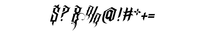 Universal Blackletter Regular Font OTHER CHARS