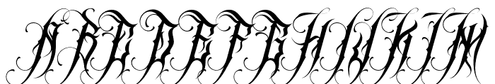 Universal Blackletter Regular Font UPPERCASE