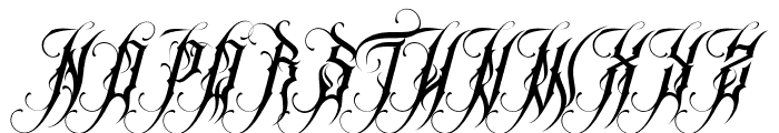 Universal Blackletter Regular Font UPPERCASE