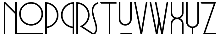 Universal Expansion Light Font LOWERCASE