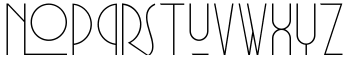 Universal Expansion Thin Font LOWERCASE