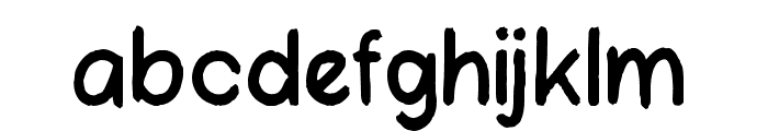 Unsmooth-Regular Font LOWERCASE