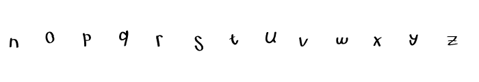 Untitled11 Font LOWERCASE