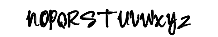 Up Town Brush Font LOWERCASE