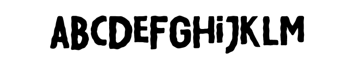 Up and Down Rough Font LOWERCASE