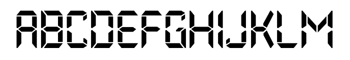 Upper Clock Regular Font LOWERCASE