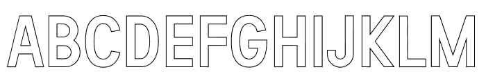 Upper Now Bold Outline FONT
