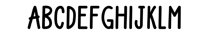 Upright Bold Font UPPERCASE