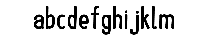 Upright Bold Font LOWERCASE