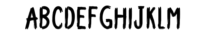 Upright Brush Regular Font UPPERCASE