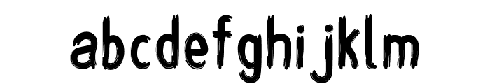 Upright Brush Regular Font LOWERCASE