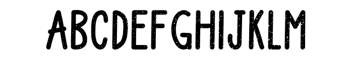 Upright Grunge Font UPPERCASE