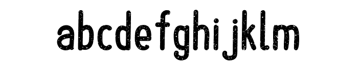 Upright Grunge Font LOWERCASE